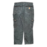 Carhartt Carpenter Trousers - 36W 30L Black Cotton