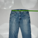 Key Carpenter Jeans - 34W 32L Blue Cotton