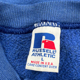 Made In USA Russell Athletic Graphic Sweatshirt - Large Blue Cotton