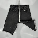 Levis Denim Shorts - 28W 10L Black Denim