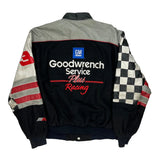 Goodwrench Service Plus Racing Chase Authentics Nascar Varsity Jacket - XL Black Polyester