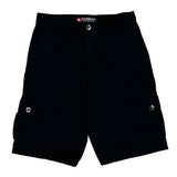 Southpole Cargo Shorts - 32″ Waist Black Cotton
