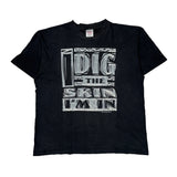 Oneita Single Stitch T-Shirt - XL Black Cotton