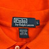 Polo By Ralph Lauren Polo Shirt - Large Orange Cotton