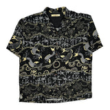 Tommy Bahama Hawaiian Shirt - XL Gold Silk