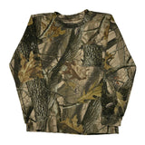 Age 10-12 Outfitters Ridge Camo Long Sleeve T-Shirt - Medium Camo Cotton