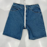 Wrangler Denim Shorts - 34W 10L Blue Cotton