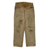 Dickies Carpenter Trousers - 30W 29L Beige Cotton