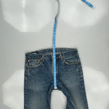 501 Levis Jeans - 33W 34L Blue Cotton