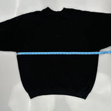 90S Blank Unbranded Sweatshirt - XL Black Cotton