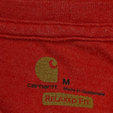 Carhartt T-Shirt - Medium Red Cotton