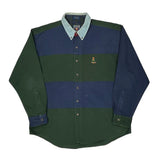 Chaps Ralph Lauren Striped Shirt - XL Blue Cotton