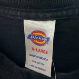Dickies Spellout T-Shirt - XL Black Cotton