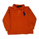 Age 2 Polo By Ralph Lauren Polo Shirt - XS Orange Cotton