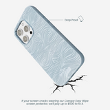 Powder Blue Ebb and Flow iPhone 16 Pro Max Case
