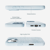 Powder Blue Ebb and Flow iPhone 16 Pro Max Case