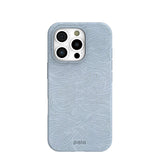Powder Blue Ebb and Flow iPhone 16 Pro Case