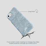 Powder Blue Ebb and Flow iPhone 6/6s/7/8/SE Case