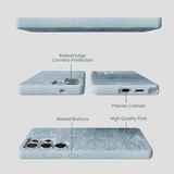 Powder Blue Ebb and Flow Samsung Galaxy S25 Ultra Case