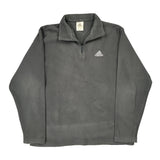 Adidas Fleece - Large Gray Polyester