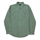 Ralph Lauren Striped Shirt - Large Green Cotton