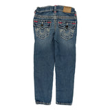 Age 5 True Religion Contrast Stitch Jeans - 2XS Blue Denim