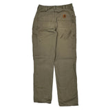 Loose Original Fit Carhartt Carpenter Trousers - 30W 36L Khaki Cotton