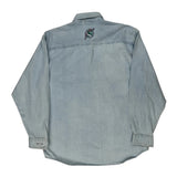 New York Hard Rock Cafe Denim Shirt - Large Light Wash Cotton