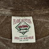 Grand Canyon Prairie Mountain Single Stitch T-Shirt - Large Brown Cotton