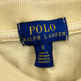 Age 5 Polo By Ralph Lauren Polo Shirt - Small Yellow Cotton
