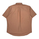 Blake Ralph Lauren Checked Short Sleeve Shirt - Large Orange Cotton
