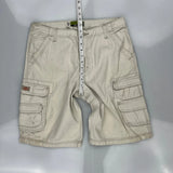 Lee Cargo Shorts - 32W 11L Beige Cotton