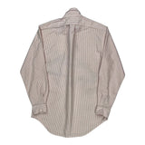 Polo By Ralph Lauren Striped Shirt - Medium Red Cotton