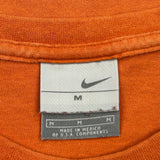 Nike T-Shirt - Medium Orange Cotton