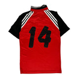 Age 15 Adidas Football Shirt - XL Red Polyester