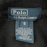 Age 4 Polo By Ralph Lauren Big Pony Polo Shirt - Small Black Cotton