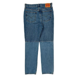 501 Levis Double Knee Jeans - 30W 30L Blue Denim