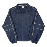 Nike Windbreaker - Large Navy Polyester