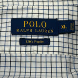 Polo By Ralph Lauren Checked Shirt - XL Blue Cotton