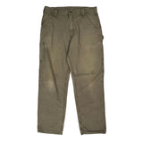 Carhartt Carpenter Trousers - 36W 34L Khaki Cotton