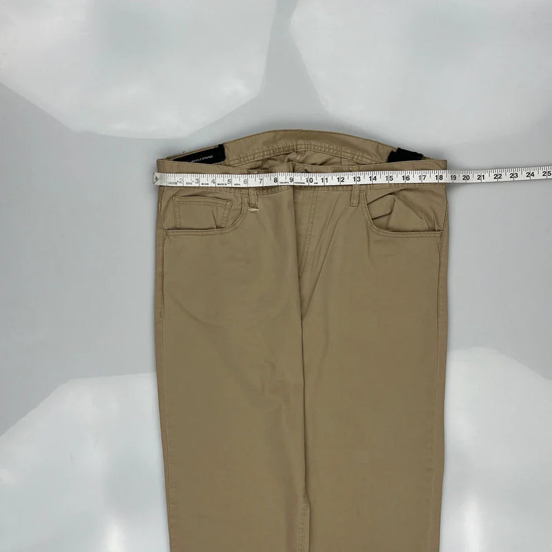 Armani Exchange Trousers - 38W 31L Beige Cotton Blend