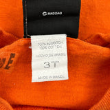 Age 3 Harley Davidson Graphic T-Shirt - 2XS Orange Cotton