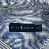 Ralph Lauren Striped Shirt - 2XL Blue Cotton