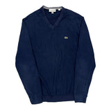 Lacoste Sweater - Large Blue Cotton