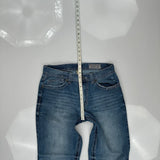 Faded Glory Contrast Stitch Jeans - 33W 32L Blue Cotton Blend