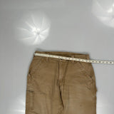 Carhartt Carpenter Trousers - 34W 30L Khaki Cotton