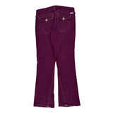 Guess Flared Jeans - 31W US 8 Purple Cotton