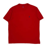 Polo By Ralph Lauren T-Shirt - Large Red Cotton