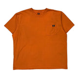 Dickies T-Shirt - 2XL Orange Cotton Blend