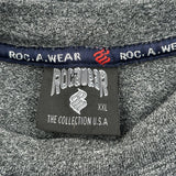 Rocawear Graphic Long Sleeve T-Shirt - 2XL Grey Cotton